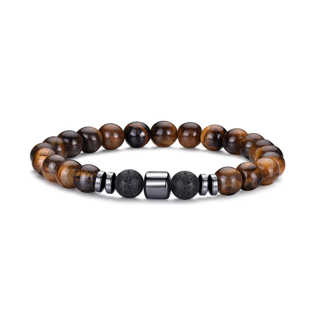 43:Tiger eye Lava stone