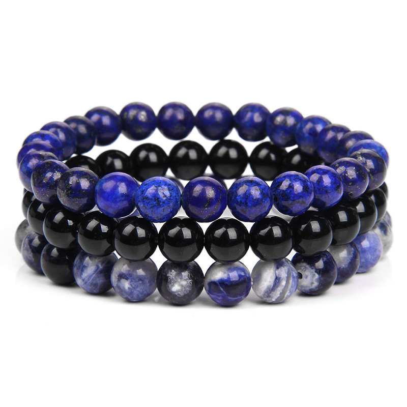 23:8mm Lapis lazuli Blackstone Sodalite