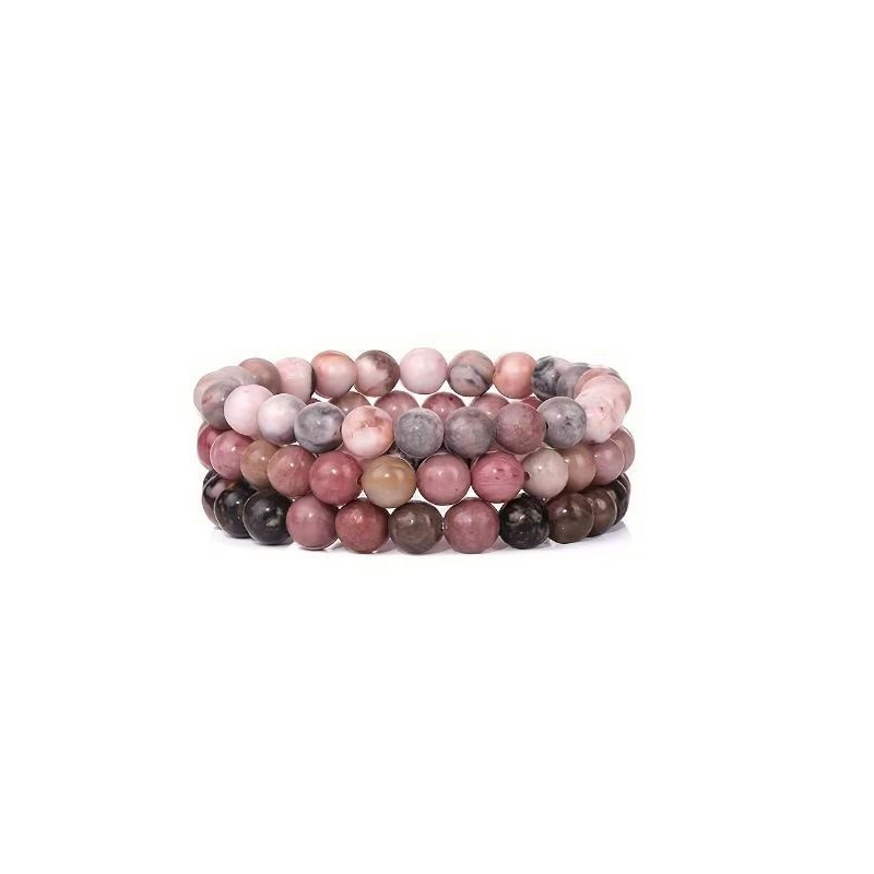 30:8mm Rose rhodonite Rhodonite Rose Zebra Jasper