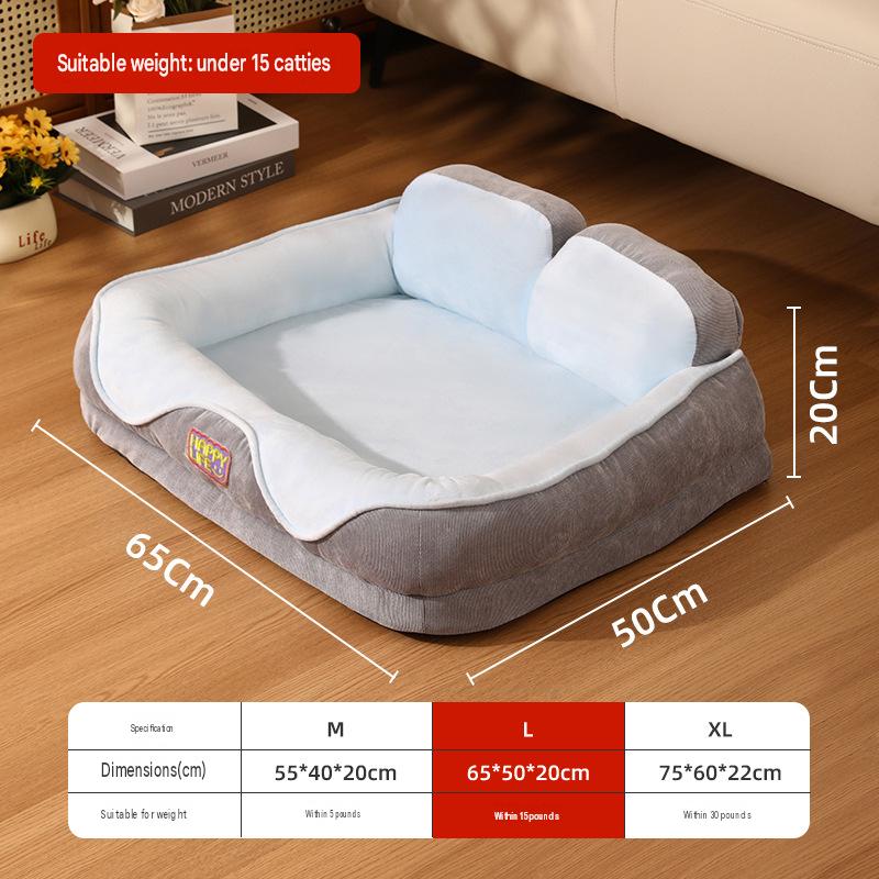 Light blue gray four-season sleeping cabin l (65*50*20cm)
