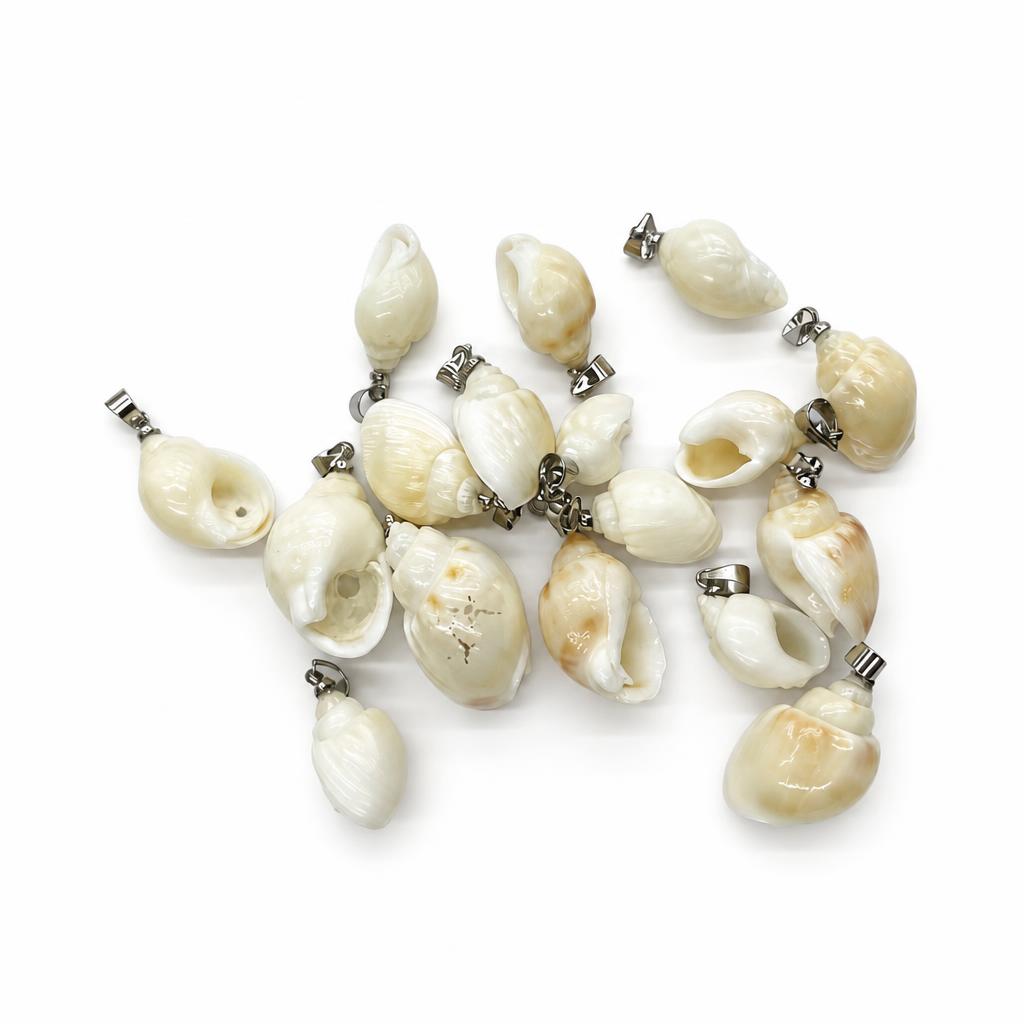 13:White jade bamboo shoot snail-silver buckle