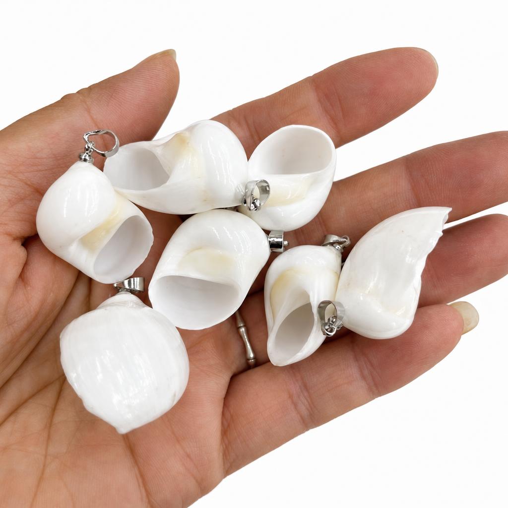 26:White jade snail-silver buckle