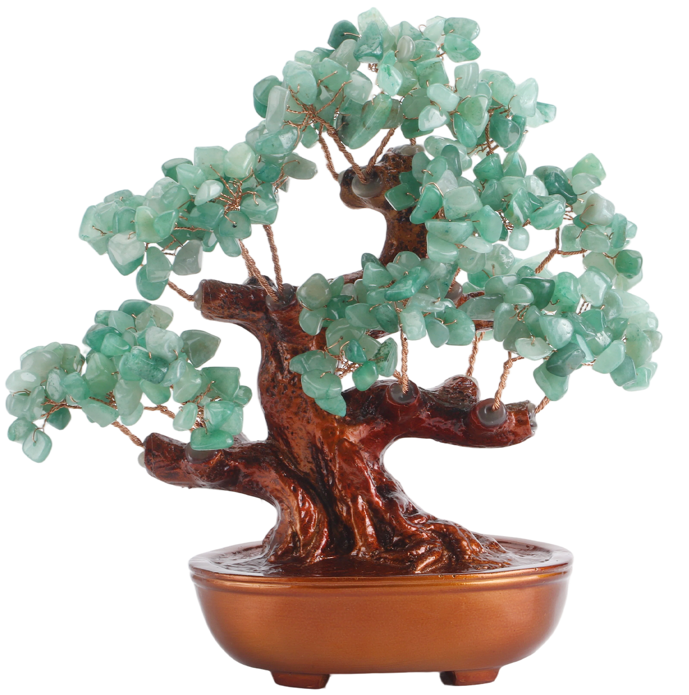 Medium natural green crystal 23cm high