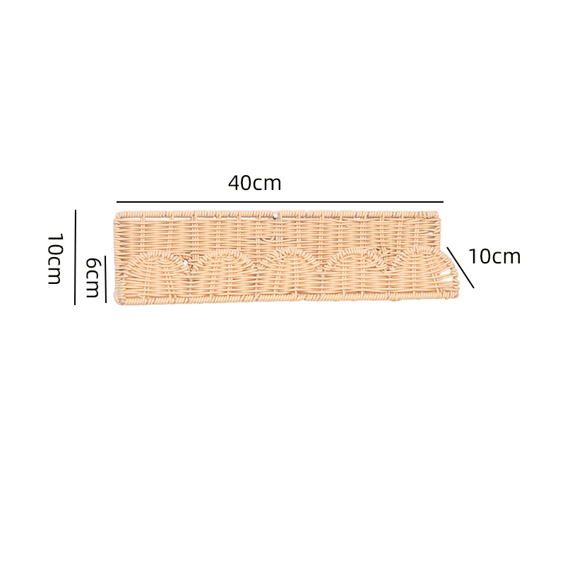Imitation rattan hanger khaki 40*10*10cm