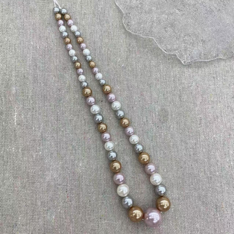 Purple brown silver white 6-14mm