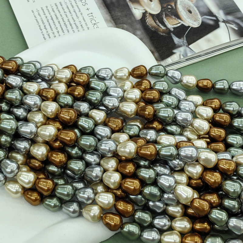 Silver yellow brown dark green
