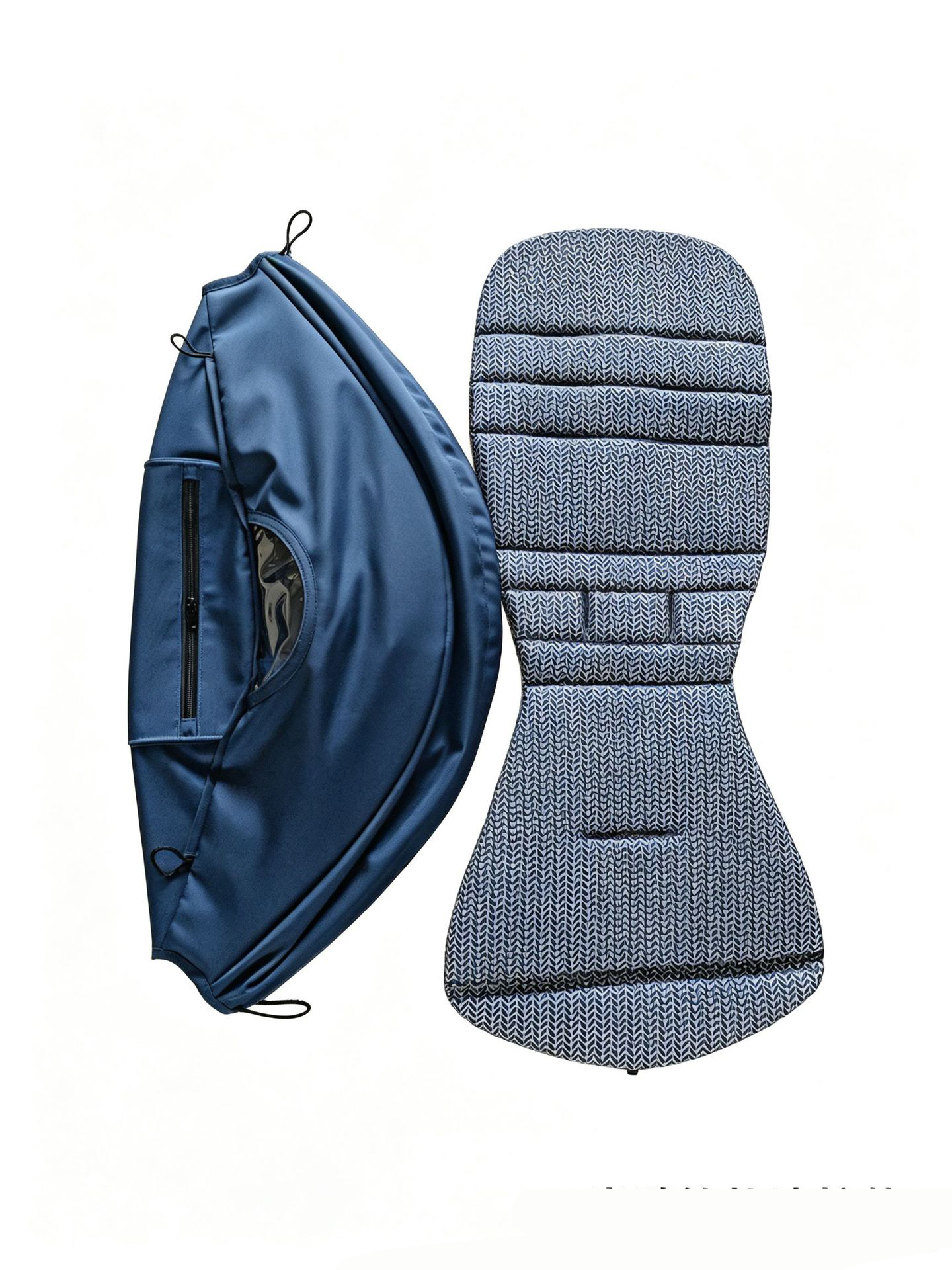 Semi-reclining capsule mat in Air France blue