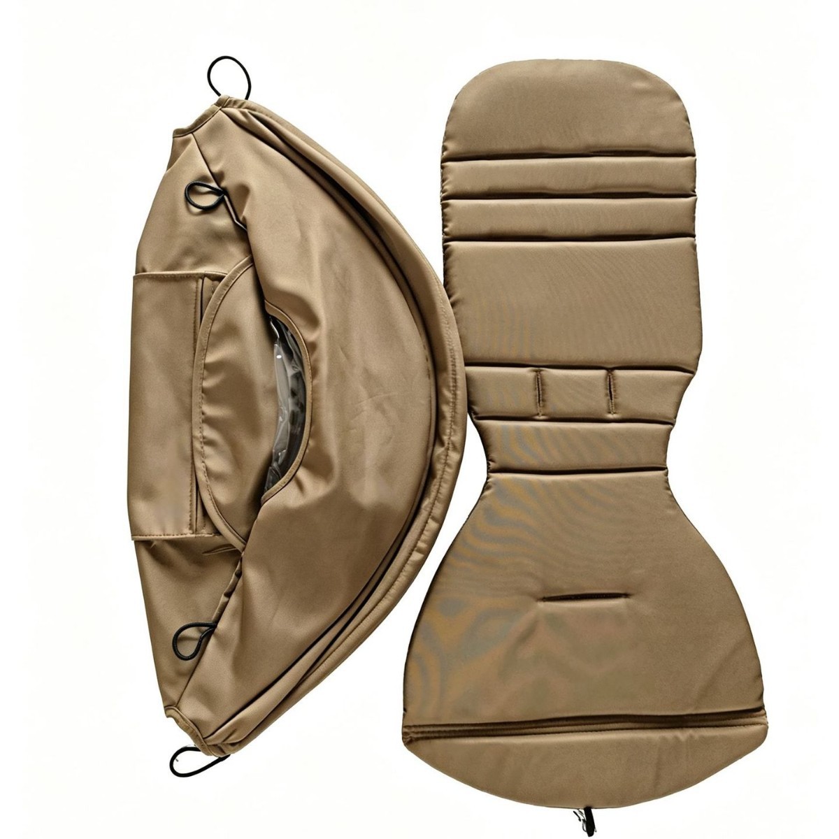 Reclining bench pad in toffee color