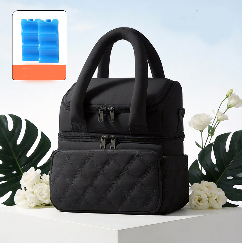 black (with 2 pieces of blue ice)