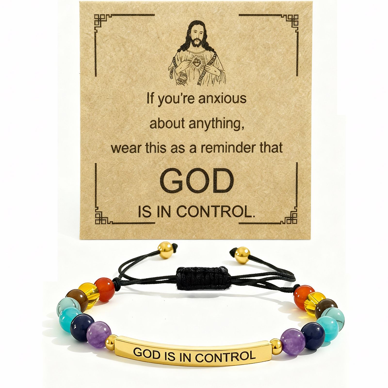 1:God elbow colorful stone bracelet gold