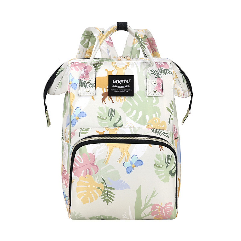 No back zipper side pocket zipper green forest xun deer