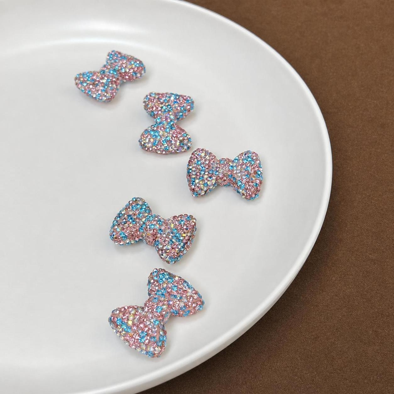 31x22mm/hole 2mm  Mixed Color Bow