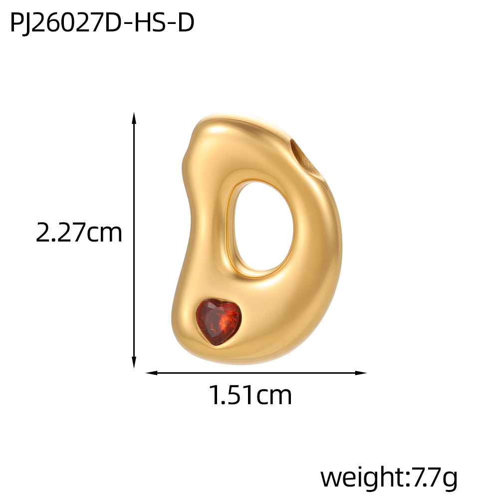 5:Red zirconium letter-d (inner hole diameter 3mm)