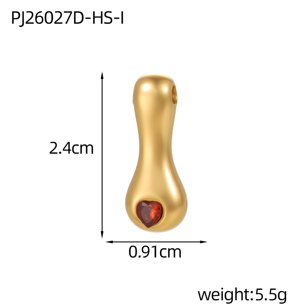 10:Red zirconium letter-i (inner hole diameter 3mm)