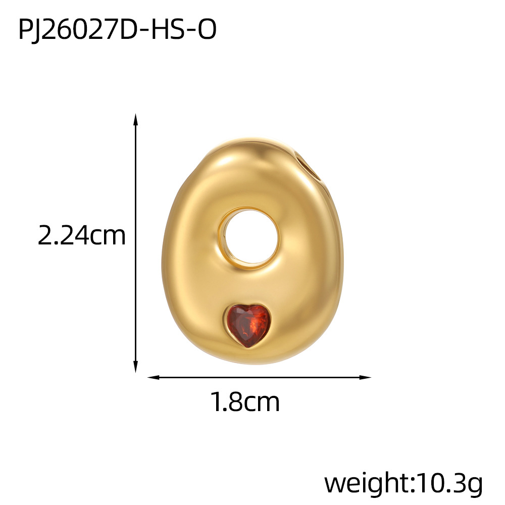 16:Red zirconium letter-o (inner hole diameter 3mm)