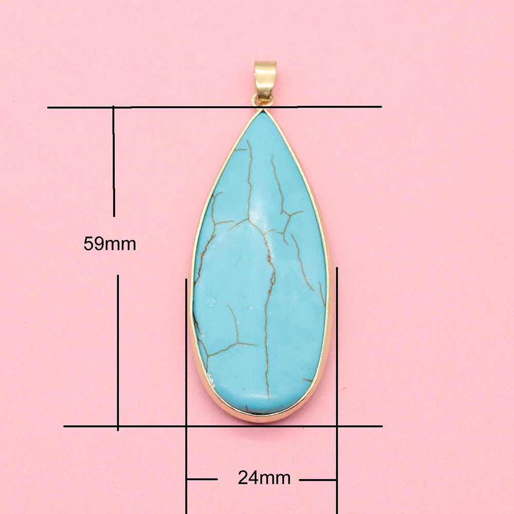 4:No. 4 golden drop shape 24x59mm, 12.6g