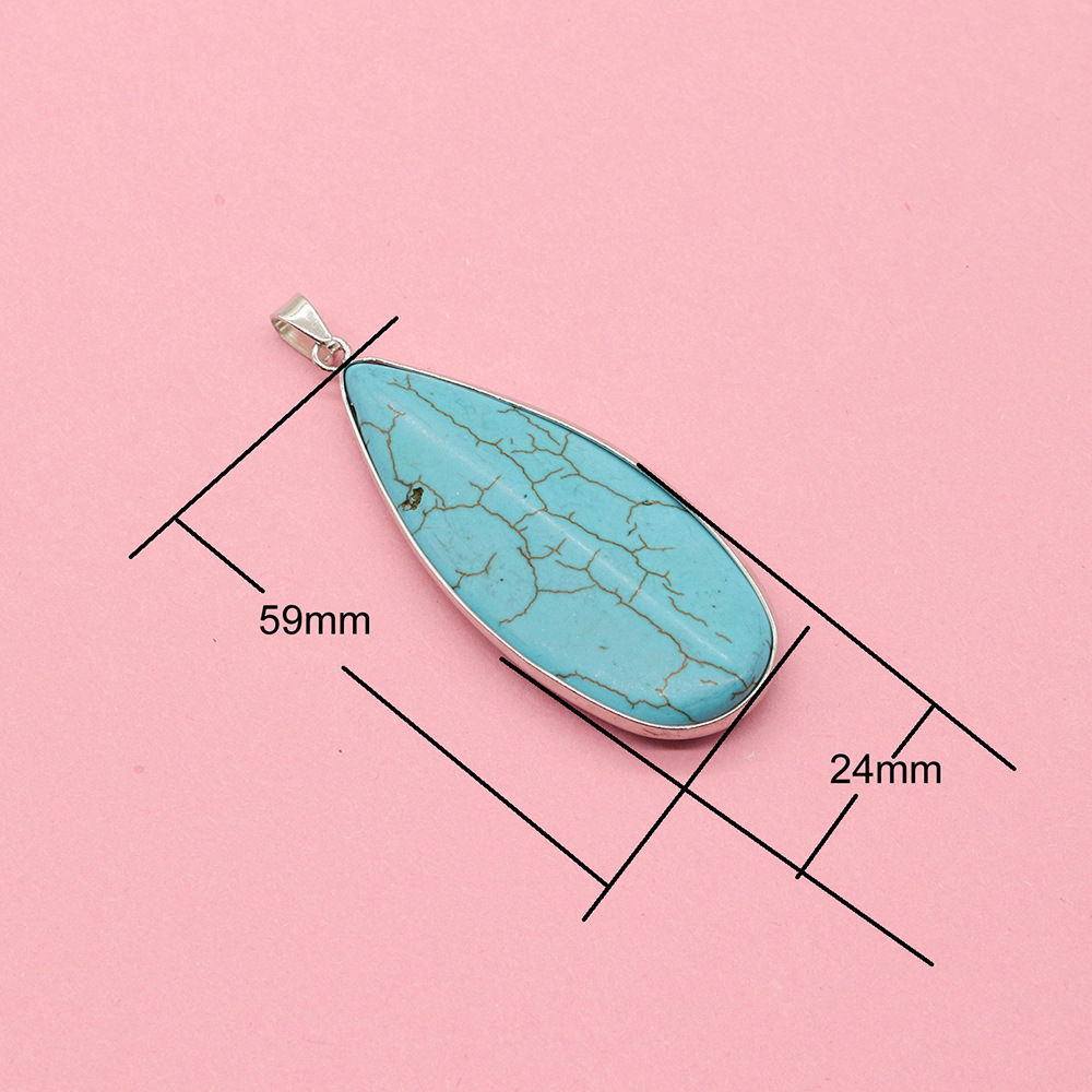 8:No. 8 silver drop shape 24x59mm, 12.8g