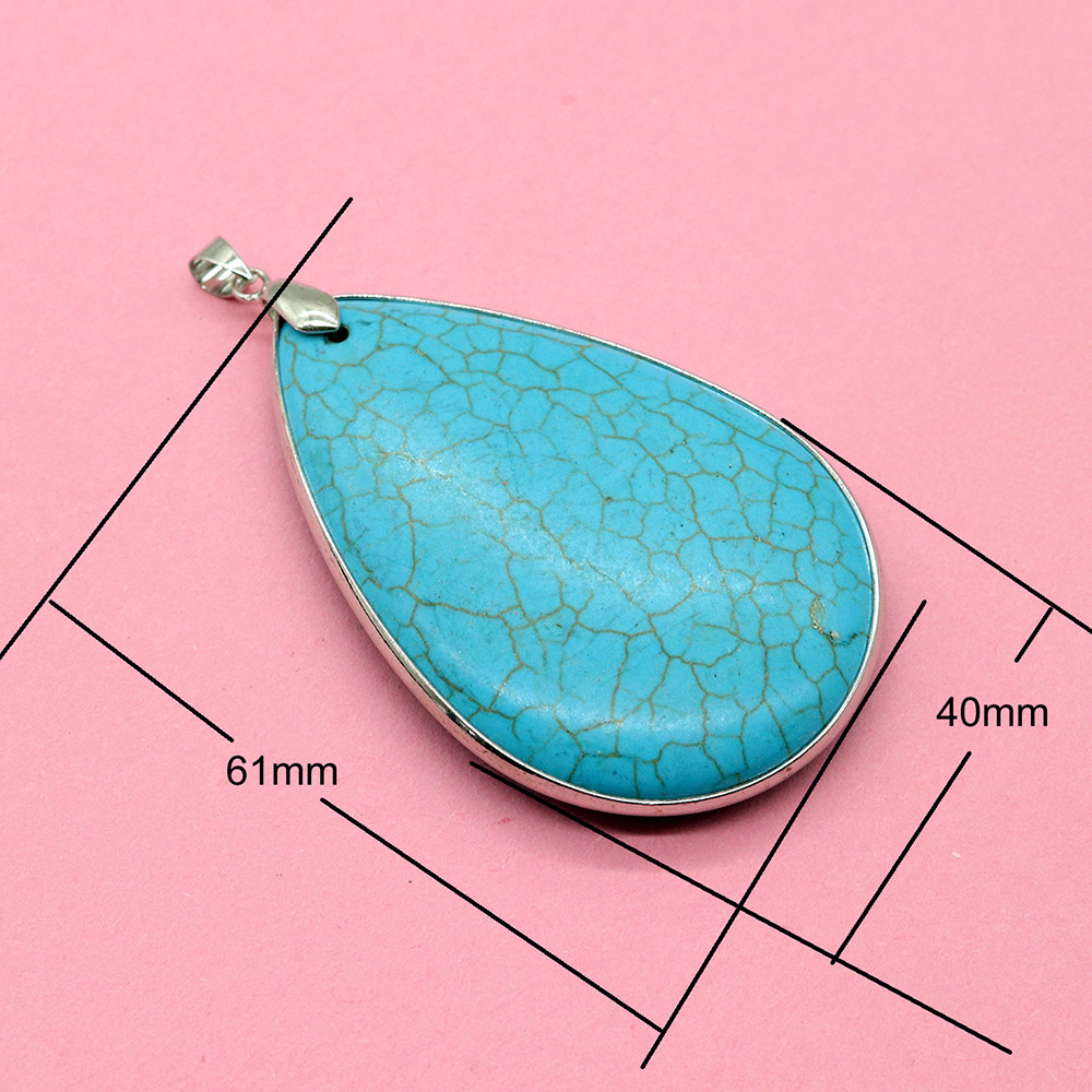 10:No. 10 silver drop shape 40x61mm, 32.7g