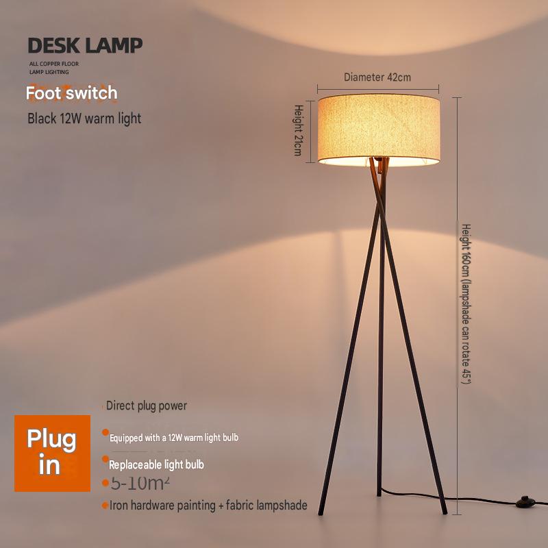 Black 12W warm light