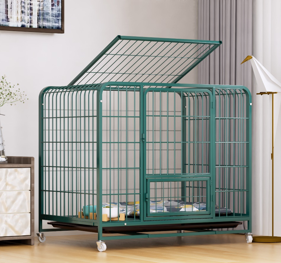 High-end dark green-bold square tube