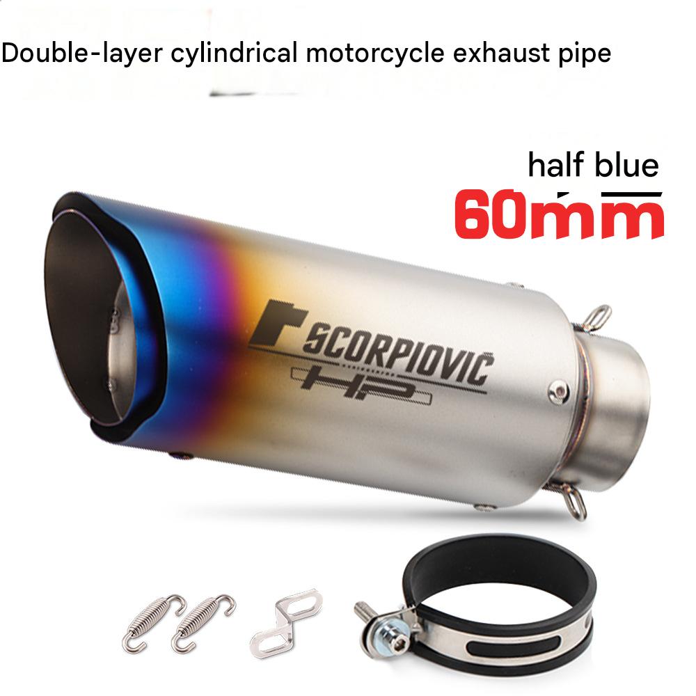 Double-layer half blue cylinder -60 caliber