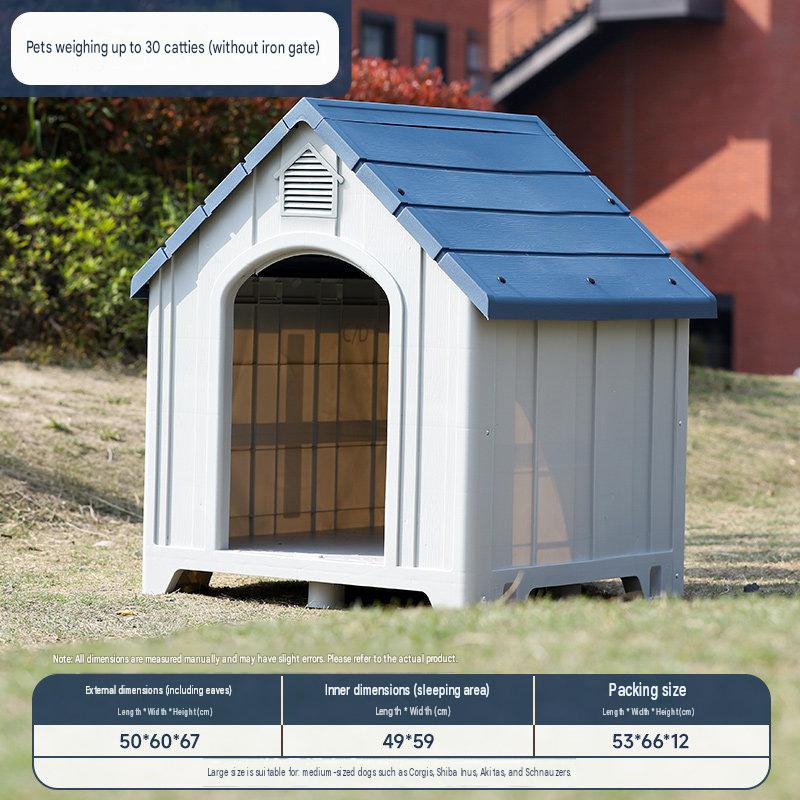 [15kg - no door model] outdoor dog house - sky blue
