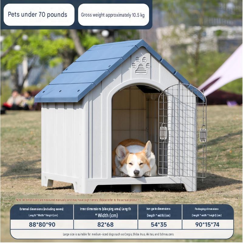 35kg interior - no door outdoor dog house - sky blue