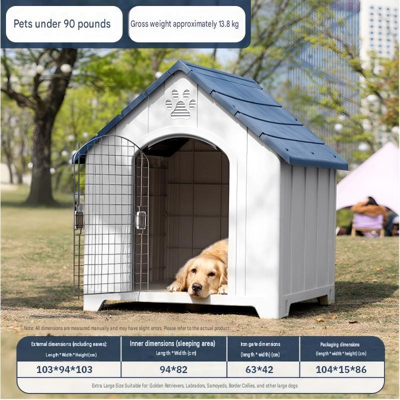 [45kg inches - no door model] outdoor dog house - sky blue