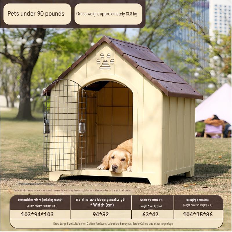 45kg interior - no door outdoor dog house - chocolate brown