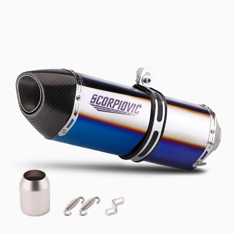 R77 half blue real carbon head comes with silencer