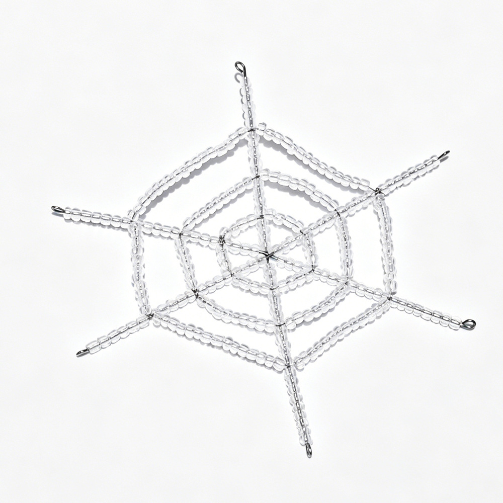 1:White spider web