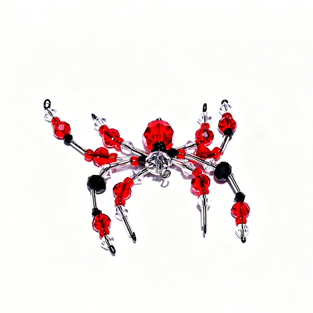 4:Black and white red spider