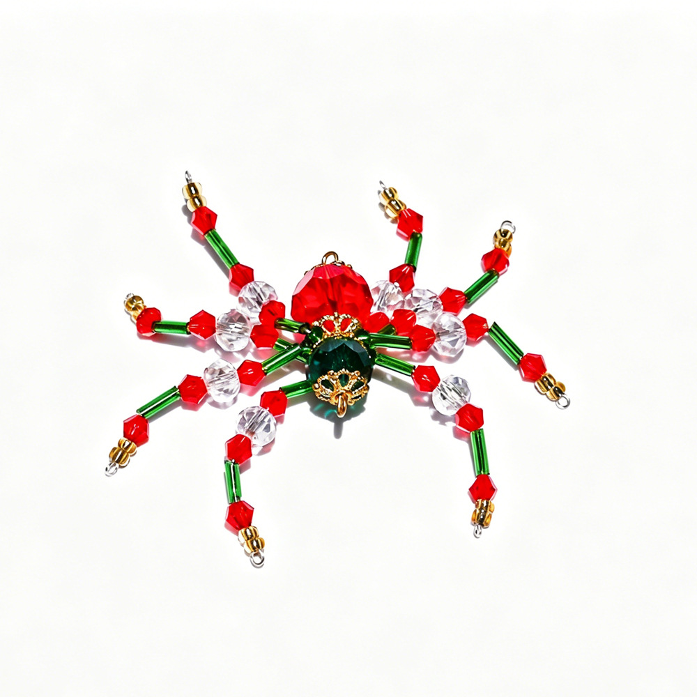 6:Red green white spider