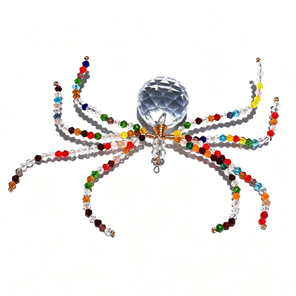 9:Large colorful flower spider