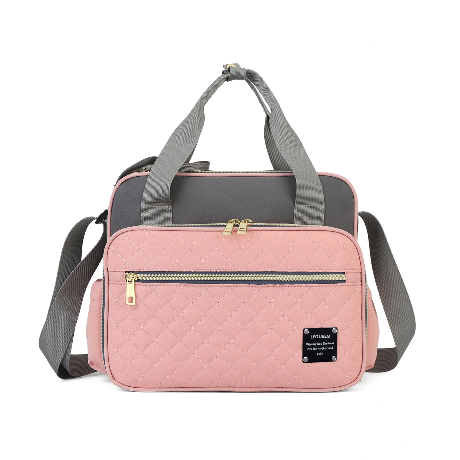 Pink and grey