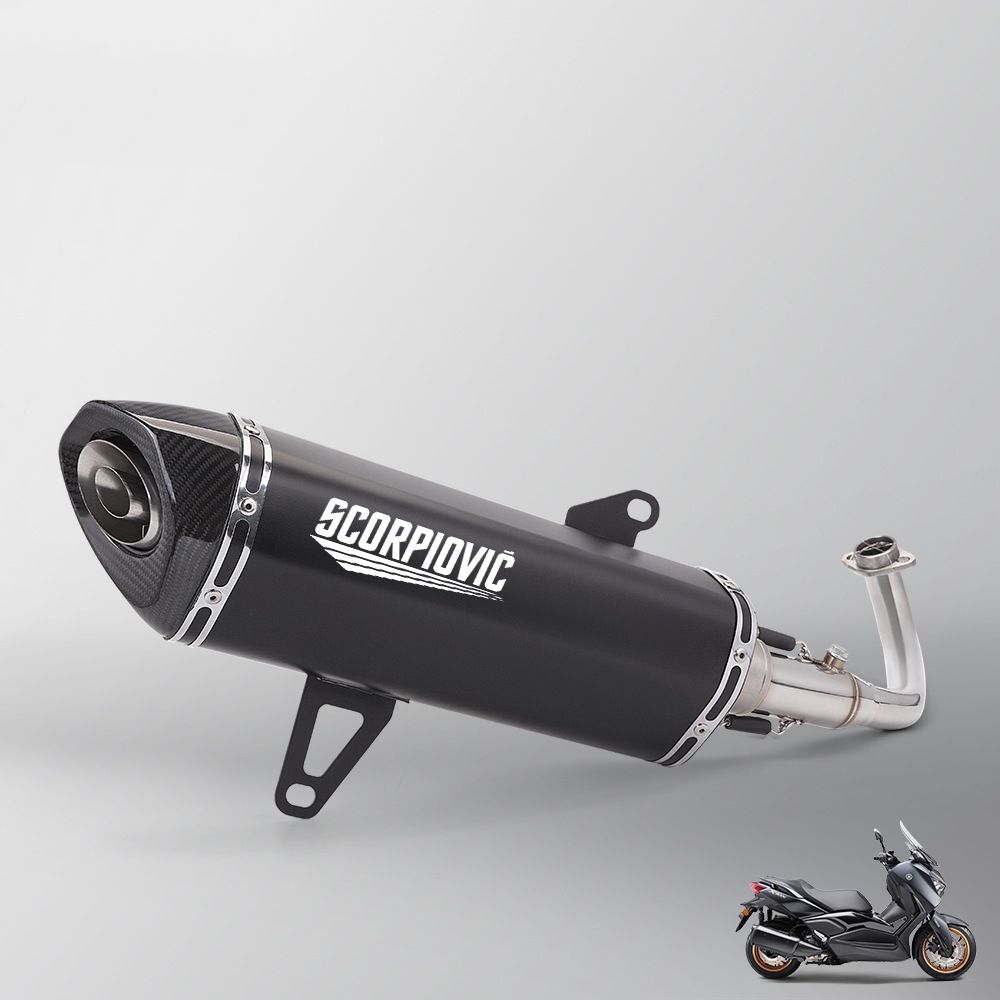 XMAX300 glossy integrated front section black carbon head tail section