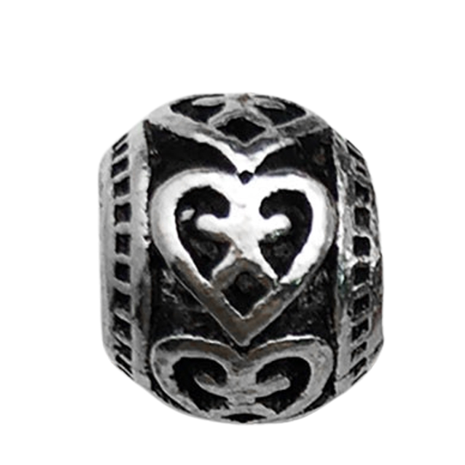 1:1 hollow heart 9x11mm-1.3g-hole 4.8-16633
