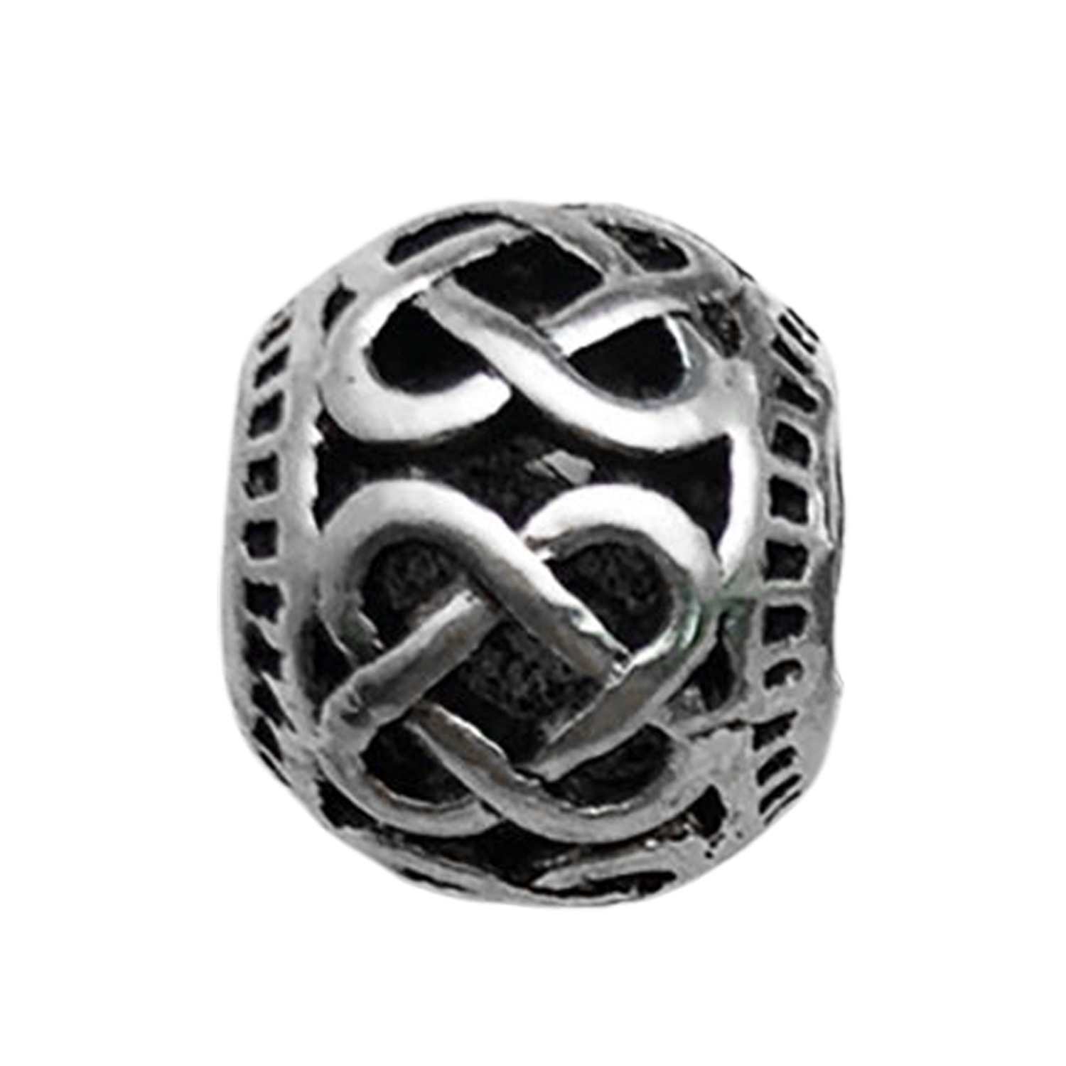 2:1 hollow chinese knot 9x11mm-1.2g-hole 4.8-16634