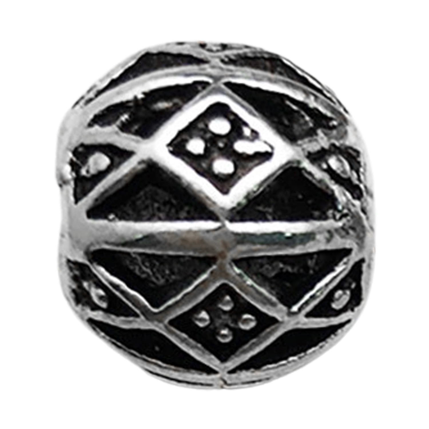 5:1 hollow square rhombus with dotted flower shape 9x11mm-1.3g-hole 4.8-16637
