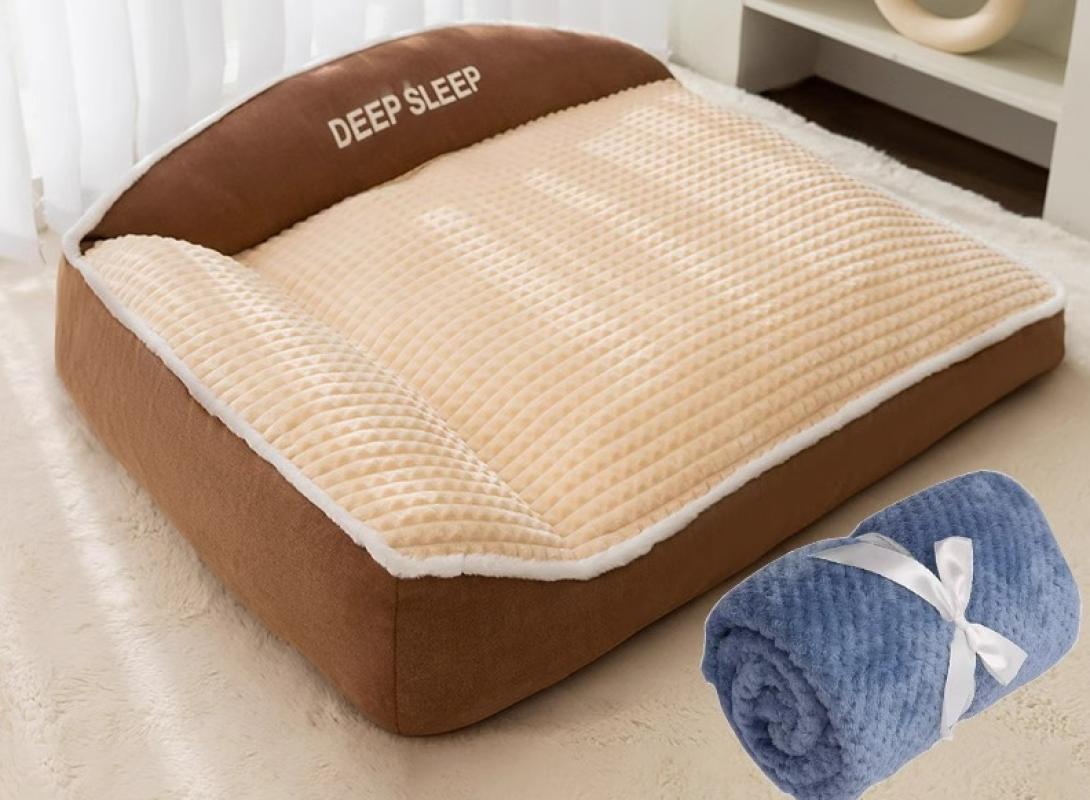 brown nest with blanket