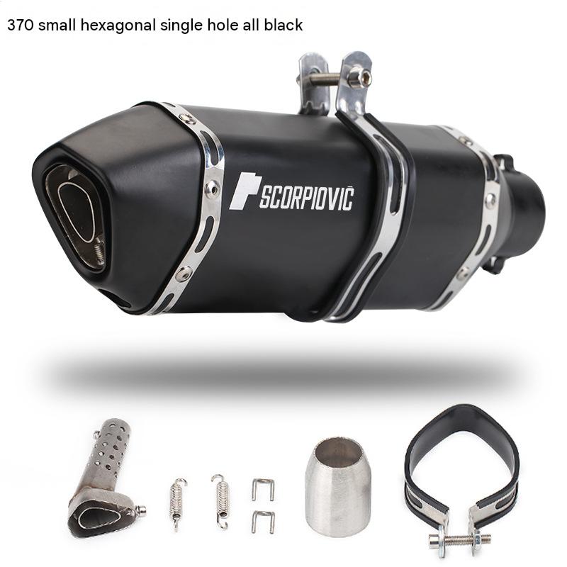 370 small hexagonal single hole-all black laser mark
