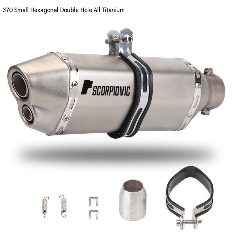 370 small hexagonal double hole-full titanium laser mark