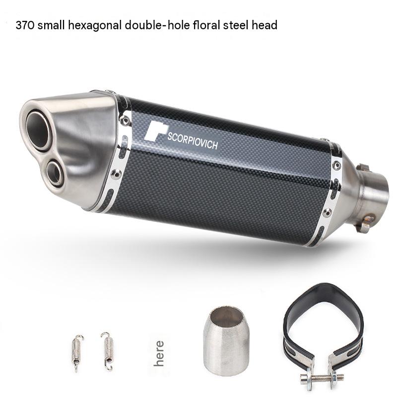 370 small hexagonal double hole-flower body steel head labeling