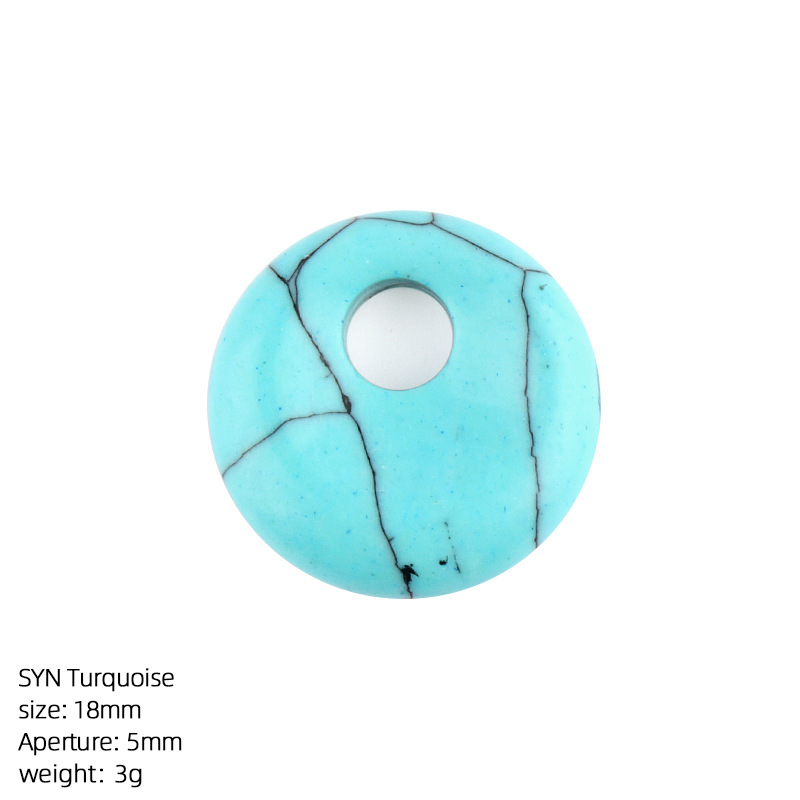 24:blue turquoise synthetic