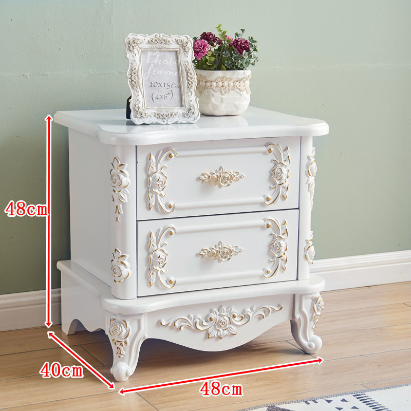 48cm wide matte white with gold