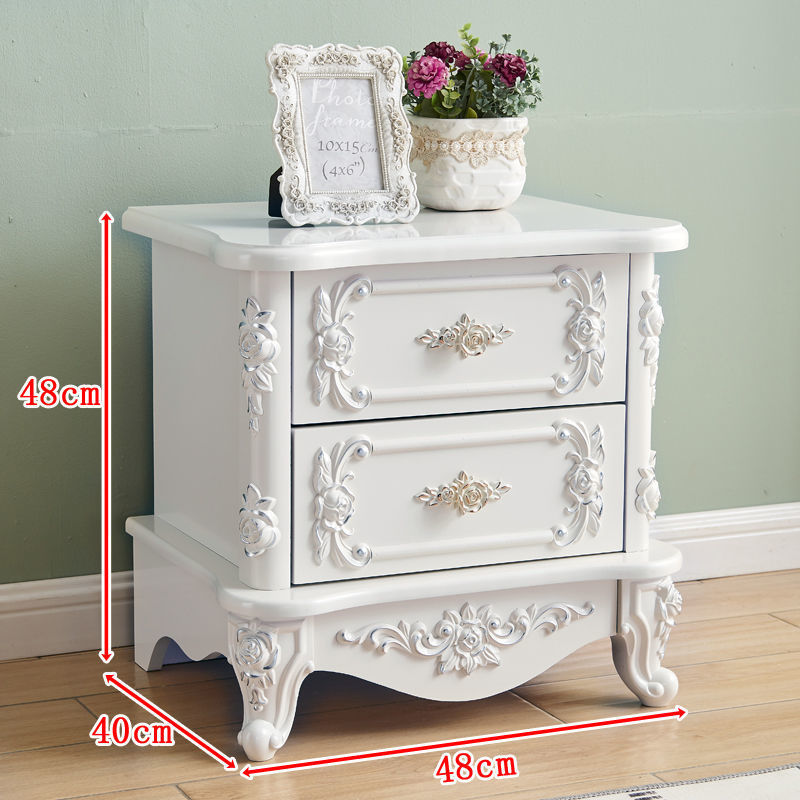 48cm wide matte white painted silver