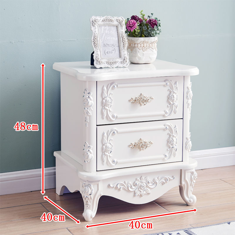 40cm wide matte white painted silver