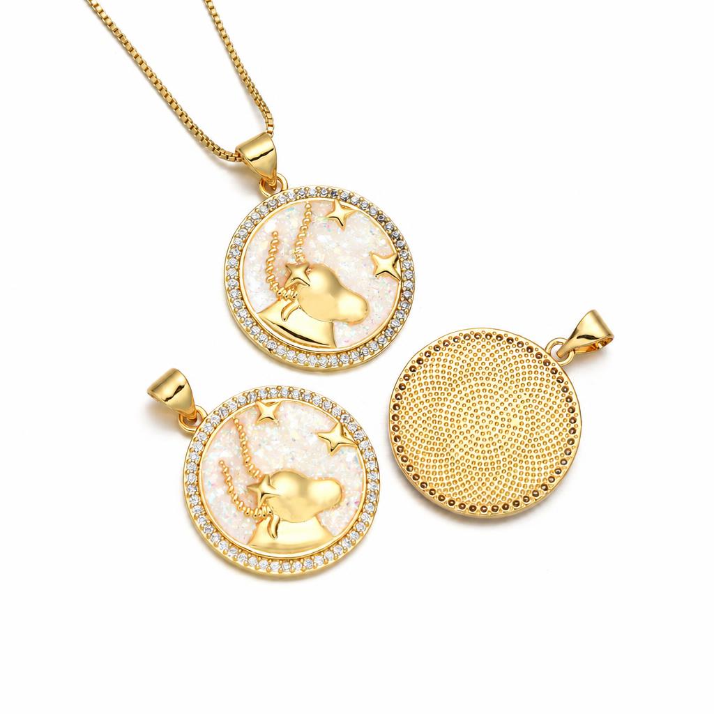 4:Taurus (colorful pink opal)