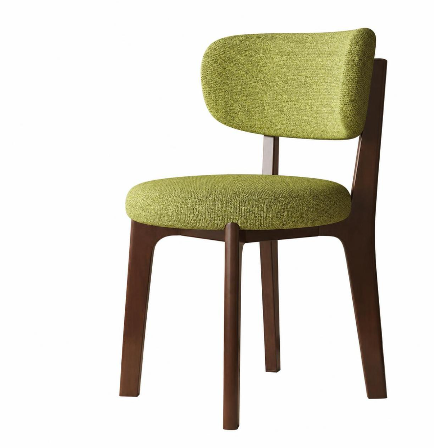 Walnut   grass green linen