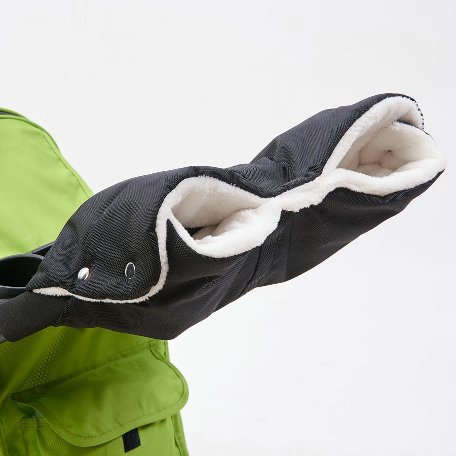 Integrated handle gloves black